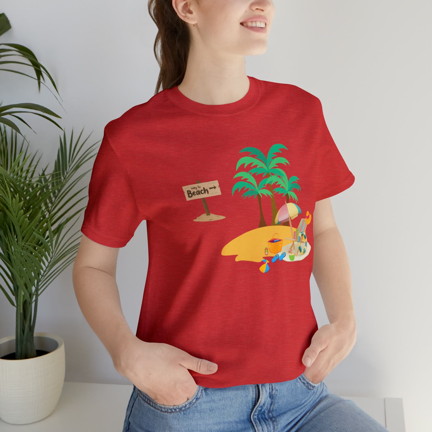 Beach shirt, Beach t-shirt, Summer shirt, Beachwear, Beach fashion, Tropical print, Trendy design, Stylish beach apparel