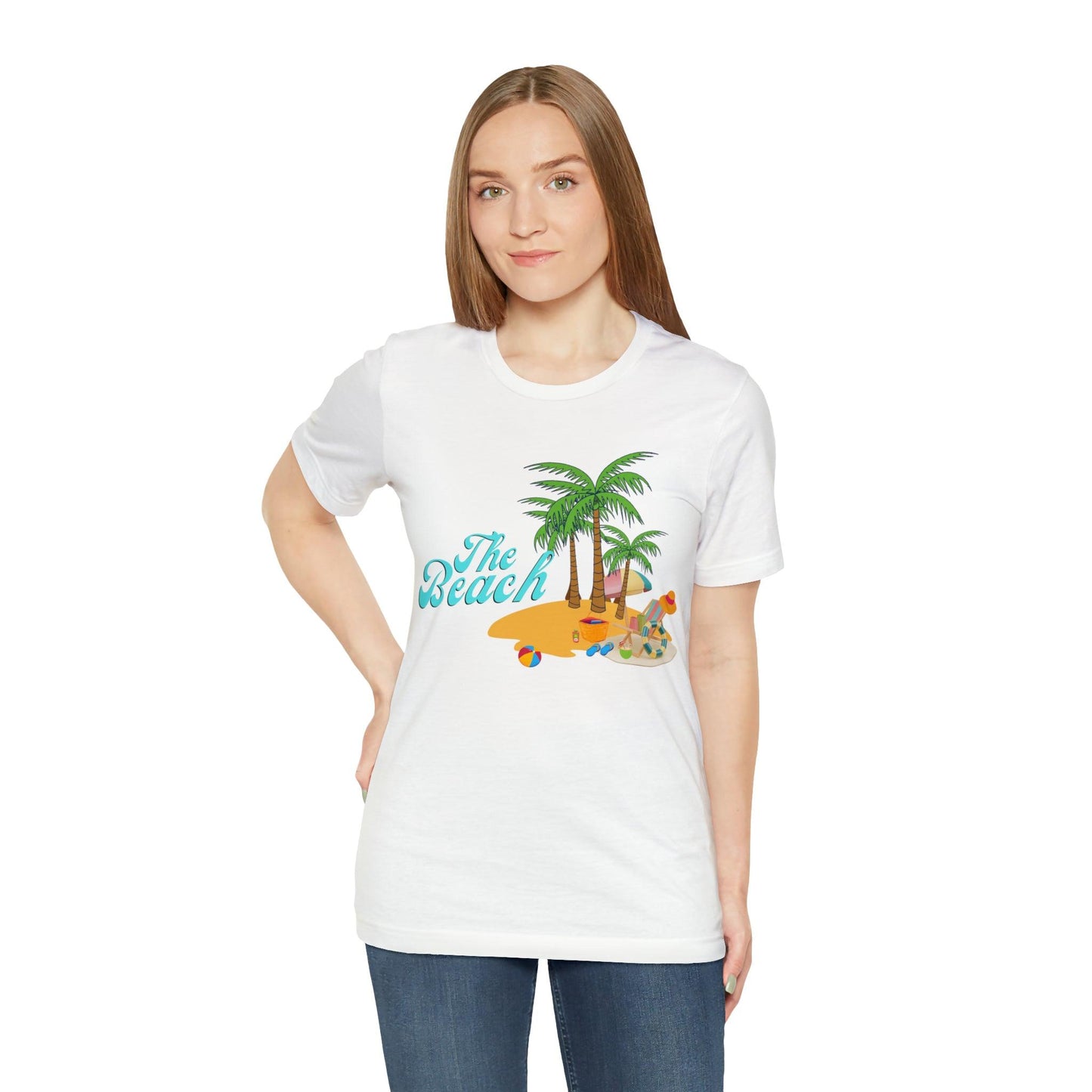 The Beach shirt, Beach t-shirt, Summer shirt, Beachwear, Beach fashion, Tropical print, Trendy design, Stylish beach apparel - Giftsmojo