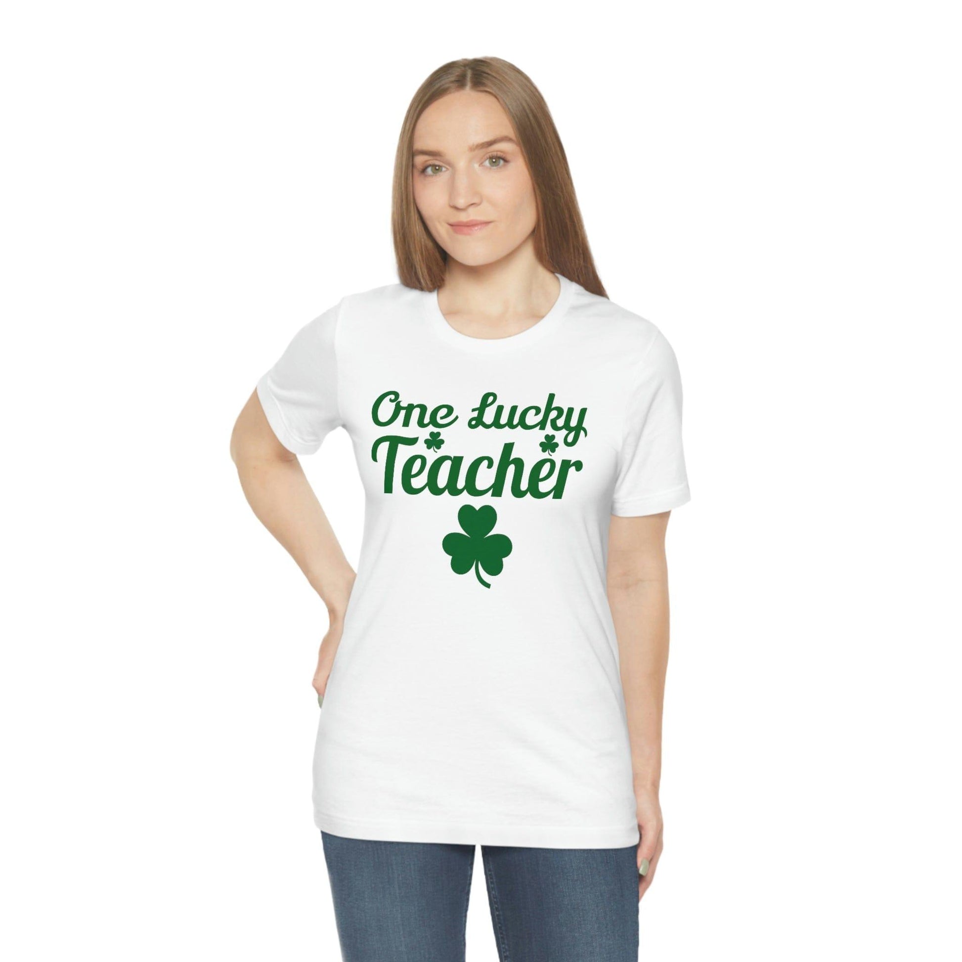 Feeling Lucky Shirt One Lucky Teacher Shirt St Patrick's Day shirt - Funny St Paddy's day Funny Shirt Shamrock shirt shenanigans shirt - Giftsmojo