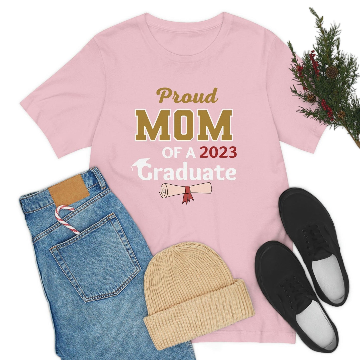 Proud mom of graduate shirt - graduation shirt for mom, graduation gift class of 2023 seniors shirt