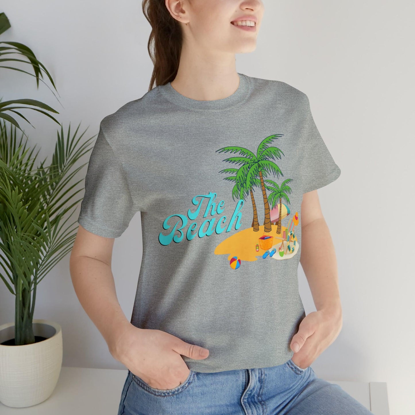 The Beach shirt, Beach t-shirt, Summer shirt, Beachwear, Beach fashion, Tropical print, Trendy design, Stylish beach apparel - Giftsmojo