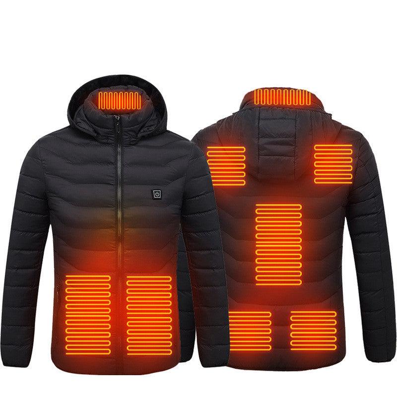 New Heated Jacket Coat USB Electric Jacket Cotton Coat Heater Thermal Clothing Heating Vest Men's Clothes Winter - Giftsmojo