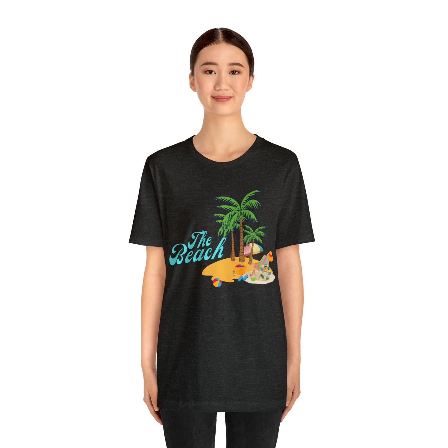 The Beach shirt, Beach t-shirt, Summer shirt, Beachwear, Beach fashion, Tropical print, Trendy design, Stylish beach apparel