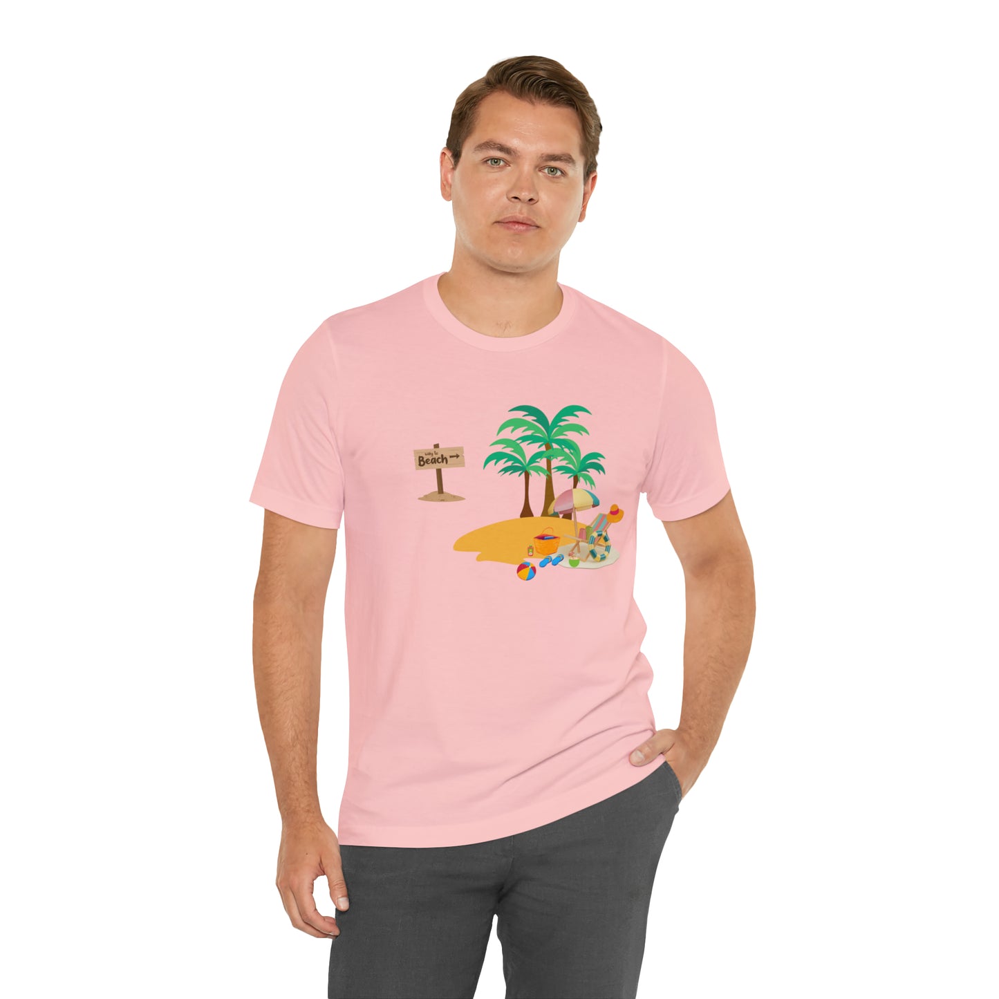 Beach shirt, Beach t-shirt, Summer shirt, Beachwear, Beach fashion, Tropical print, Trendy design, Stylish beach apparel