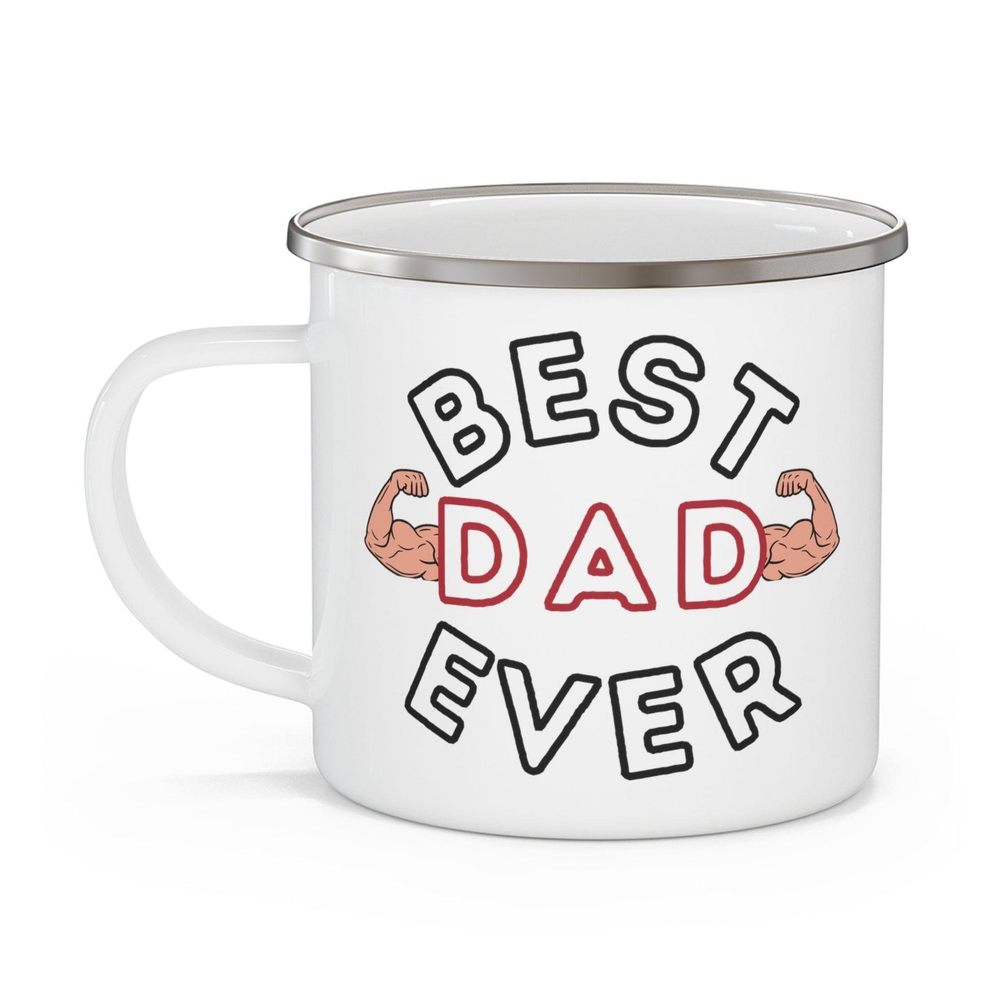 Best Dad Ever Mug, Enamel Camping Mug, Camping gift, Gift for dad, Father's day gift, Dad Mug, Dad gift - Giftsmojo