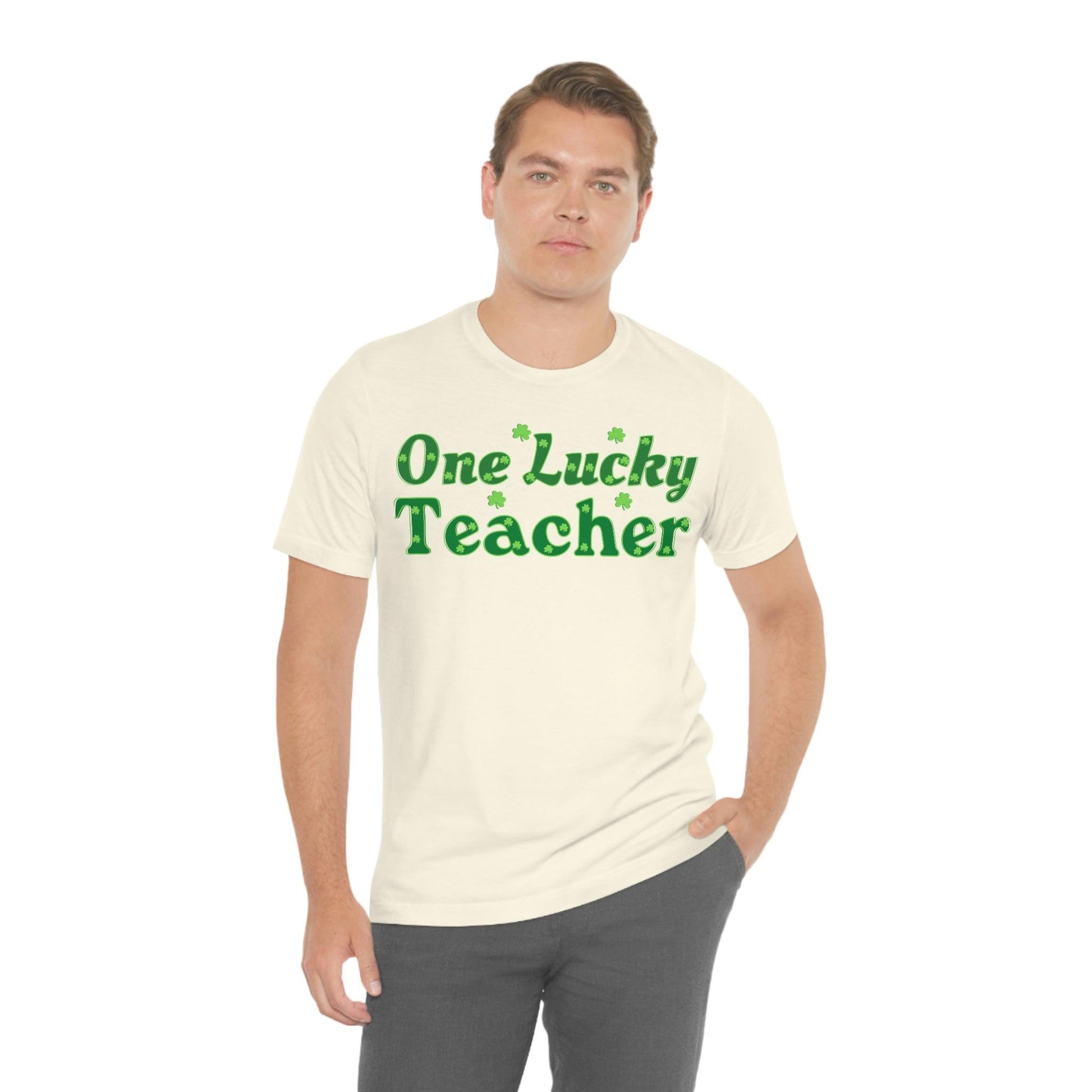 One Lucky Teacher Shirt feeling Lucky St Patrick's Day shirt - Funny St Paddy's day Funny Shirt - Giftsmojo