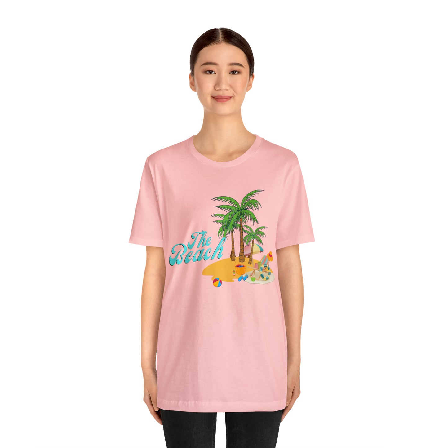 The Beach shirt, Beach t-shirt, Summer shirt, Beachwear, Beach fashion, Tropical print, Trendy design, Stylish beach apparel