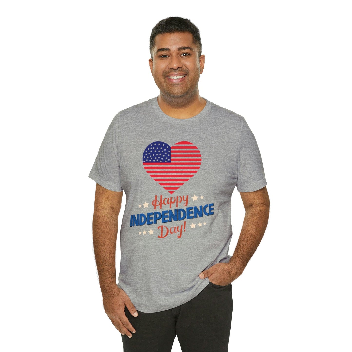 Happy Independence Day shirt, American flag shirt, Red, white, and blue shirt, Patriotic shirt, USA shirt - Giftsmojo