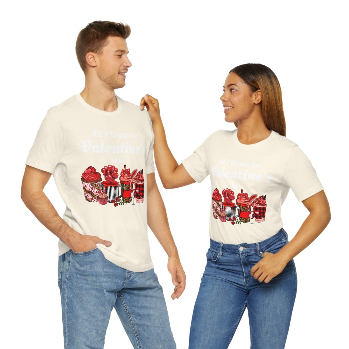 All I want for Valentines is Coffee Tee - Giftsmojo