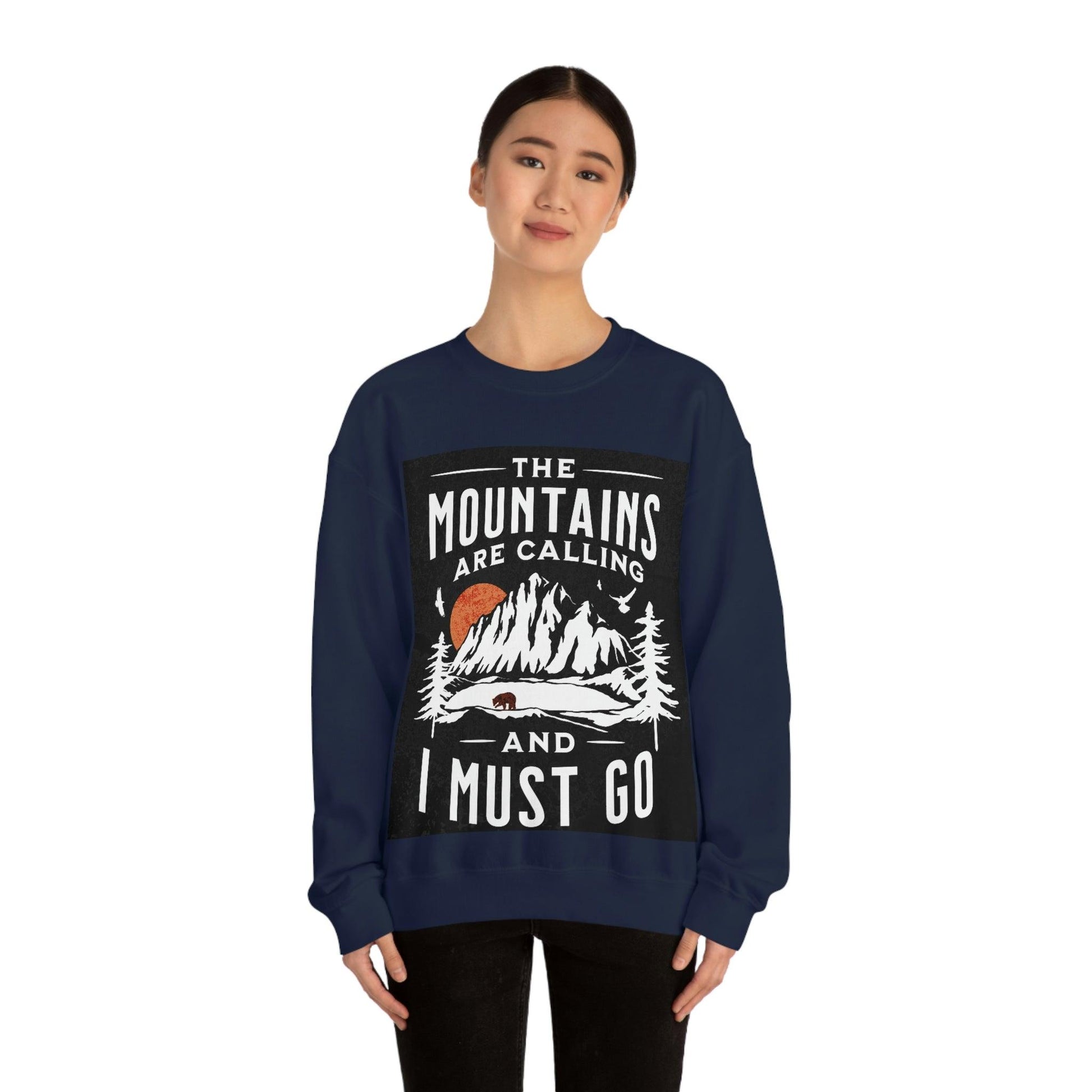 The Mountains are calling Crewneck Sweatshirt - Giftsmojo