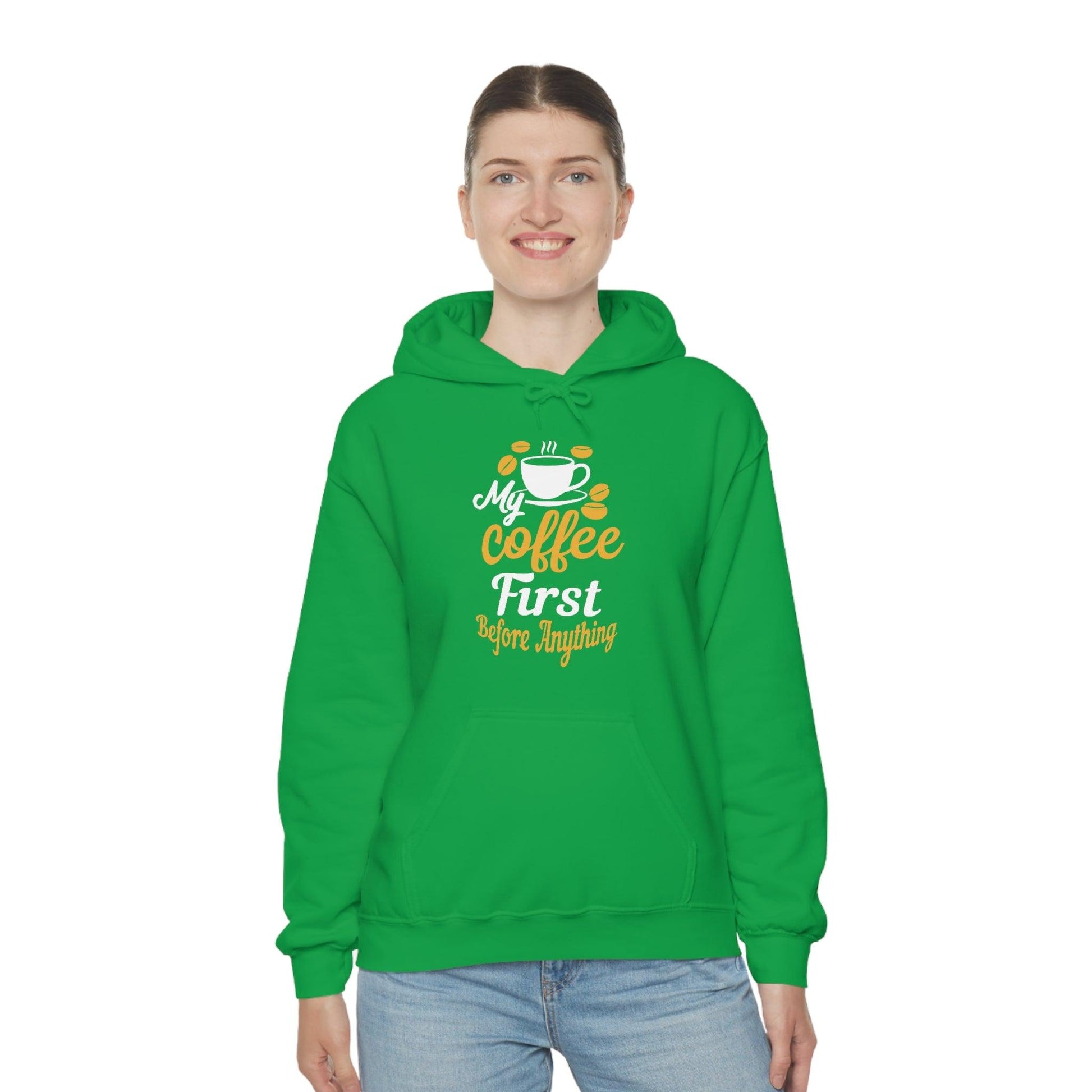 My coffee first before anything Hoodie - Giftsmojo