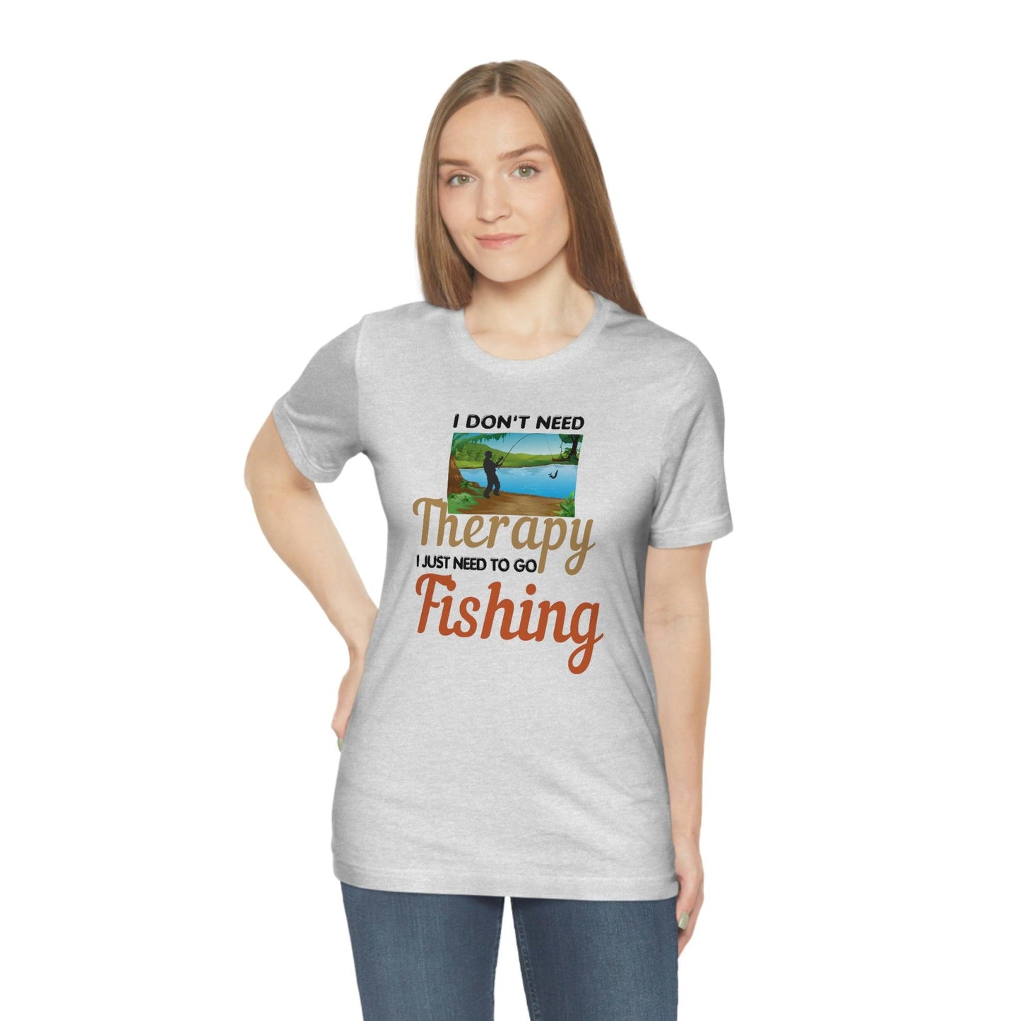 Fishing T-shirt dad shirt dad gift outdoor lover gift - fishing gift nature lover shirt I don't need therapy I just need to go Fishing shirt - Giftsmojo