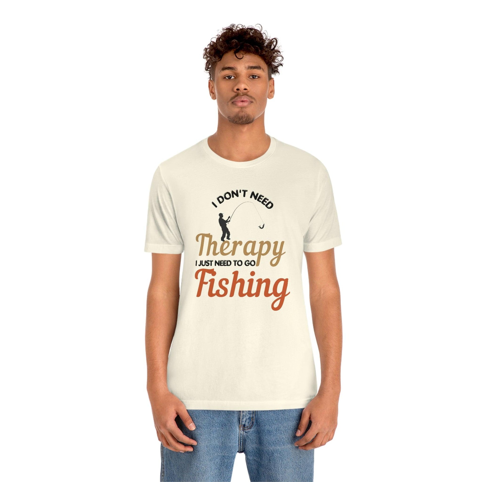 I don't need therapy I just need to go Fishing shirt, fishing shirt, dad shirt, father's day shirt, gift for Dad - Giftsmojo