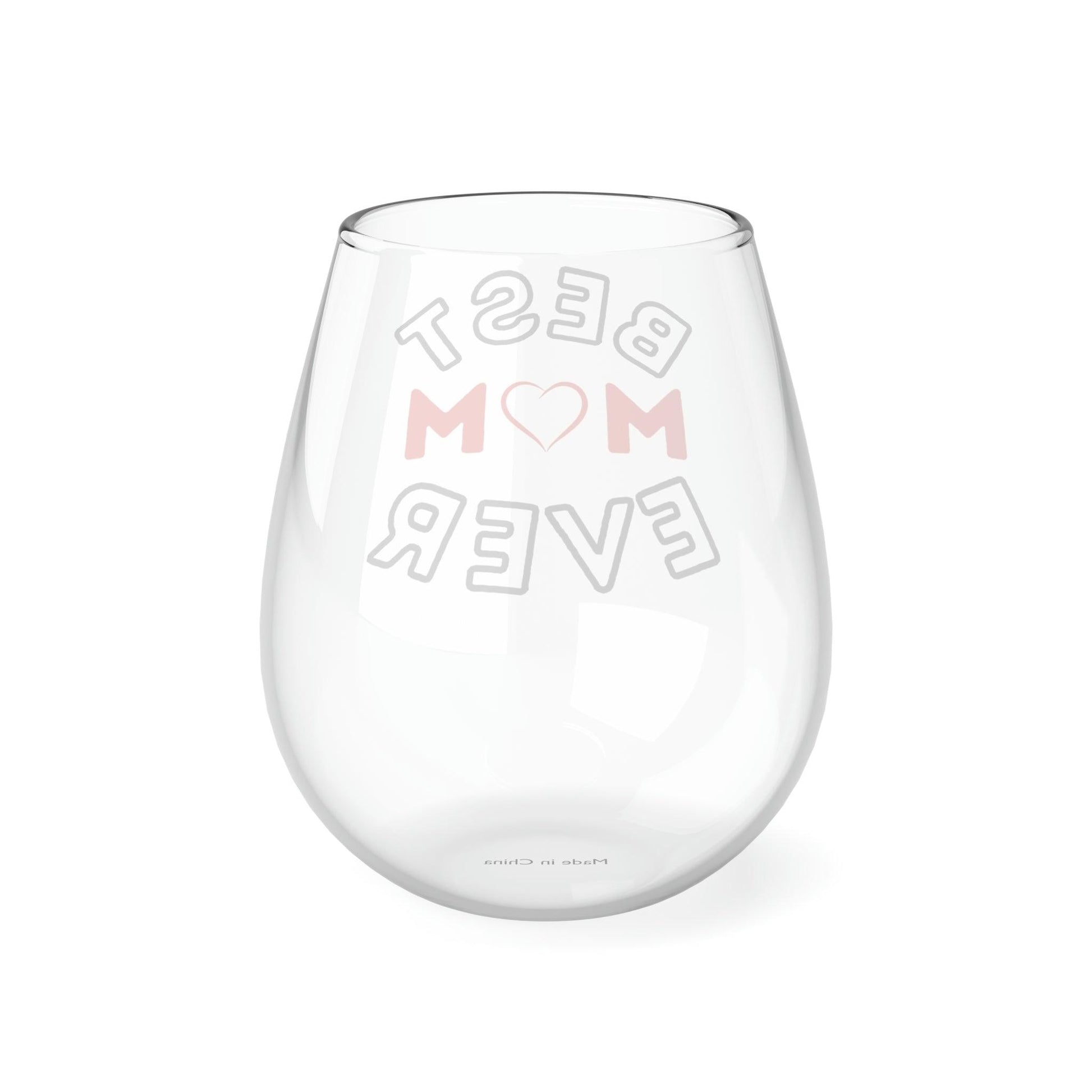 Gift for Mom Mom wine glass Best Mom Ever Wine Glass - Mother's Day Wine glass - Giftsmojo