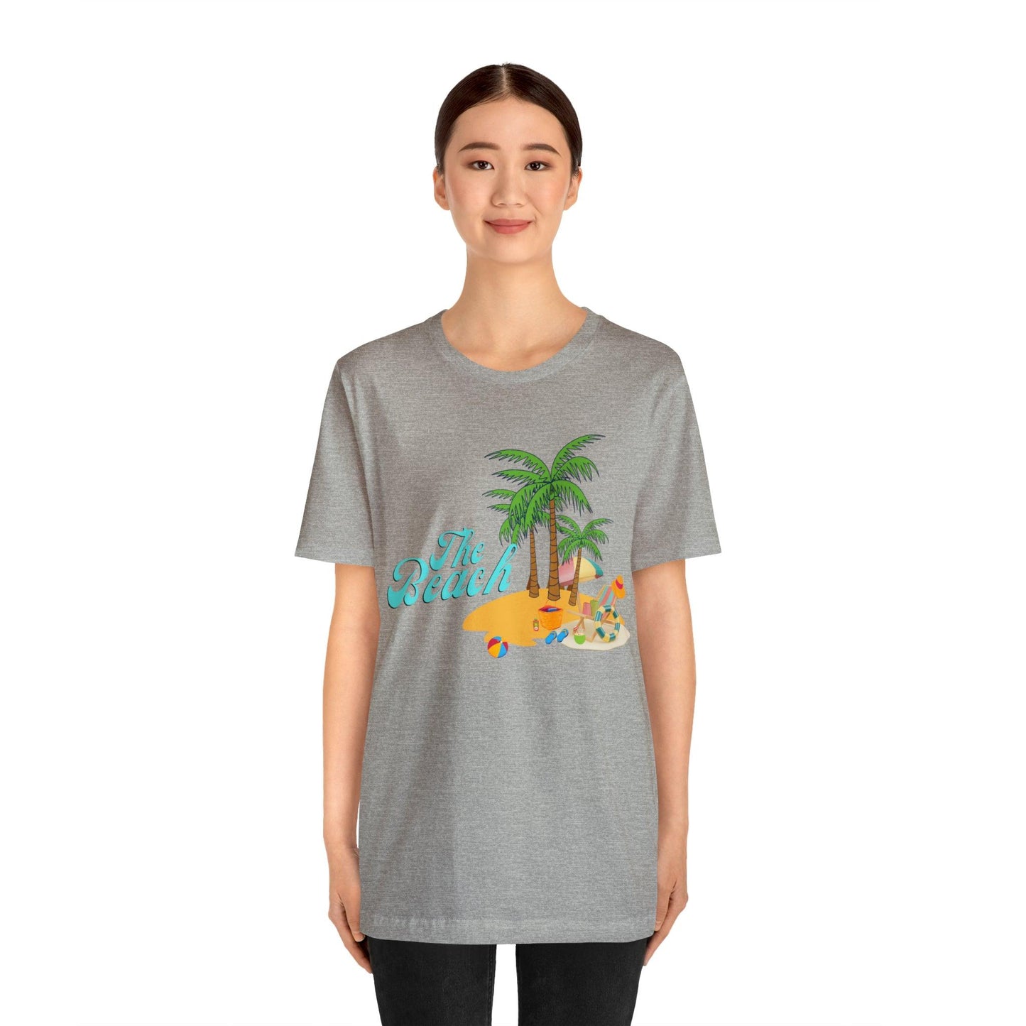 The Beach shirt, Beach t-shirt, Summer shirt, Beachwear, Beach fashion, Tropical print, Trendy design, Stylish beach apparel - Giftsmojo