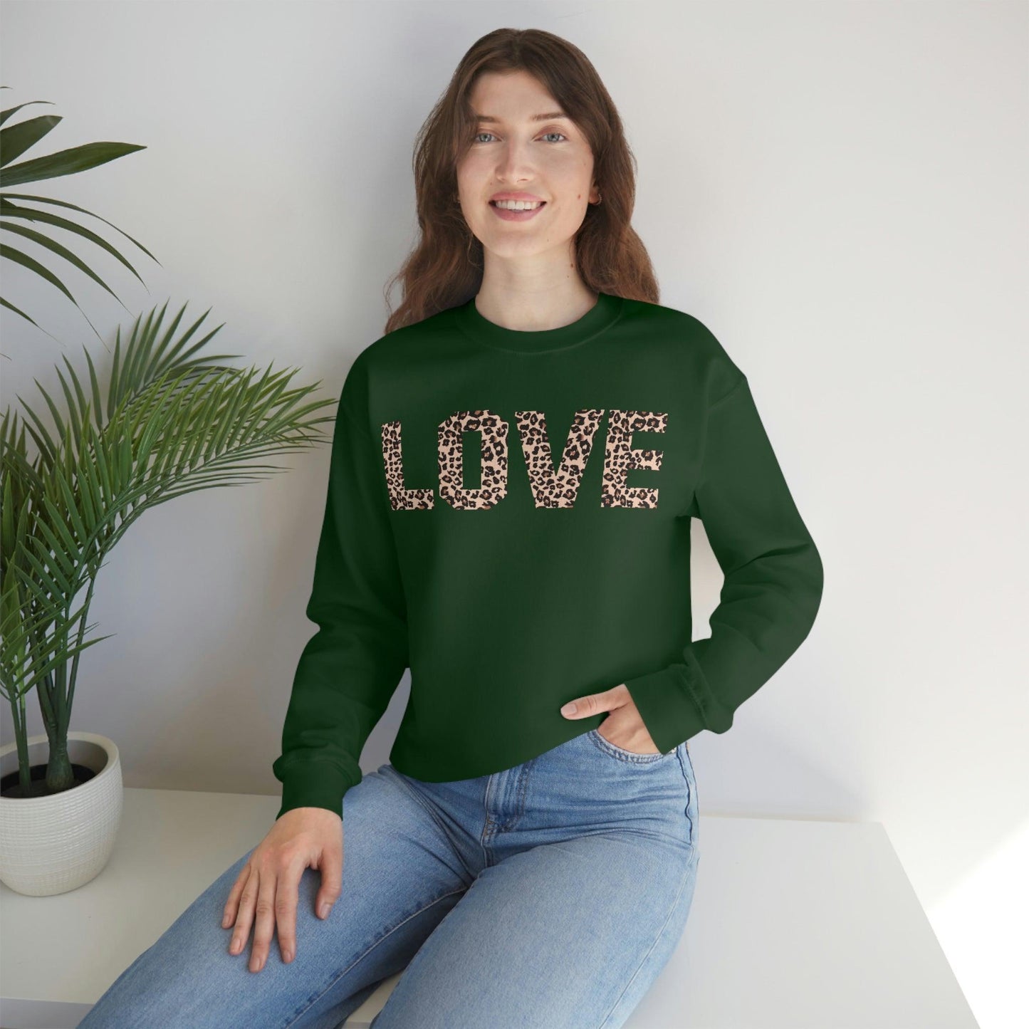 Leopard print love Sweatshirt