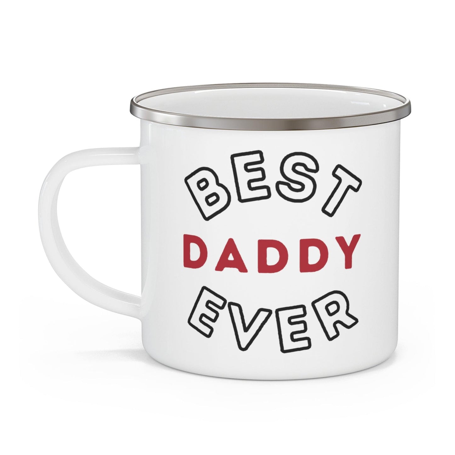 Best Daddy Ever Mug, Enamel Camping Mug, Camping gift, Gift for dad, Father's day gift, Dad Mug, Dad gift - Giftsmojo