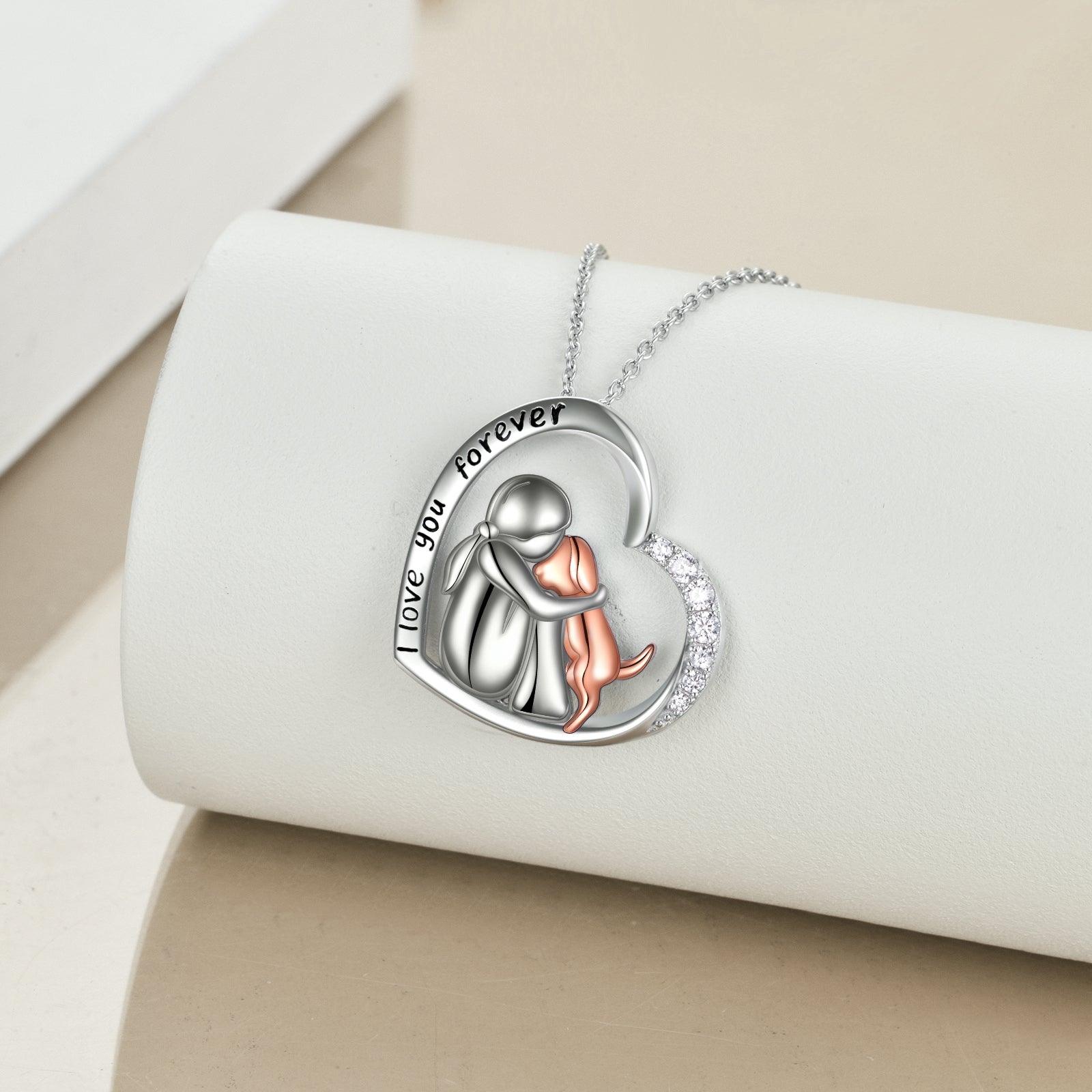 Sterling Silver Keepsake Dog Lover Memorial Pendant Necklace Gifts for Women - Giftsmojo