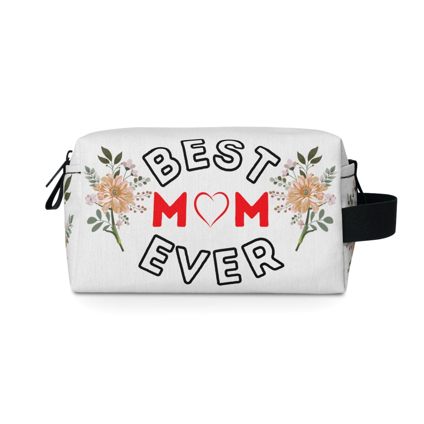 Best Mom Ever Makeup Bag | Cosmetic Bag | Travel bag | Toiletry Bag Women | Cute makeup bag | Makeup pouch | Aesthetic makeup bag - Giftsmojo