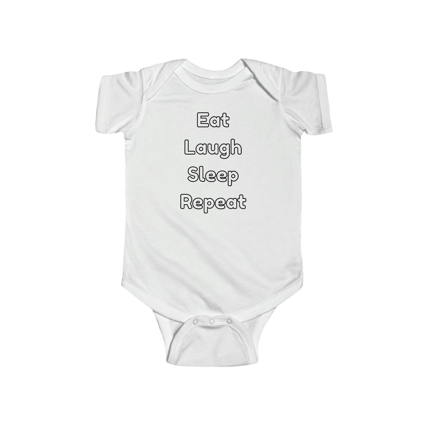Baby Onesies, Baby gifts, Bodysuit, Baby clothes, Eat laugh sleep repeat