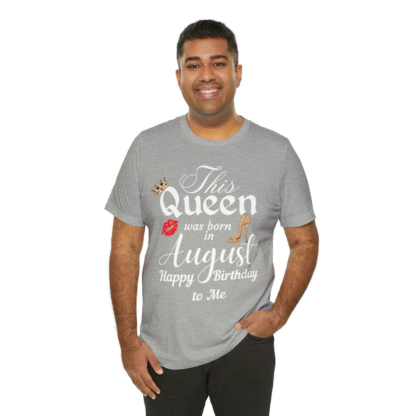 Birthday Queen Shirt, Gift for birthday, This Queen was born in August shirt, Funny Queen shirt, funny Birthday shirt, birthday gift - Giftsmojo