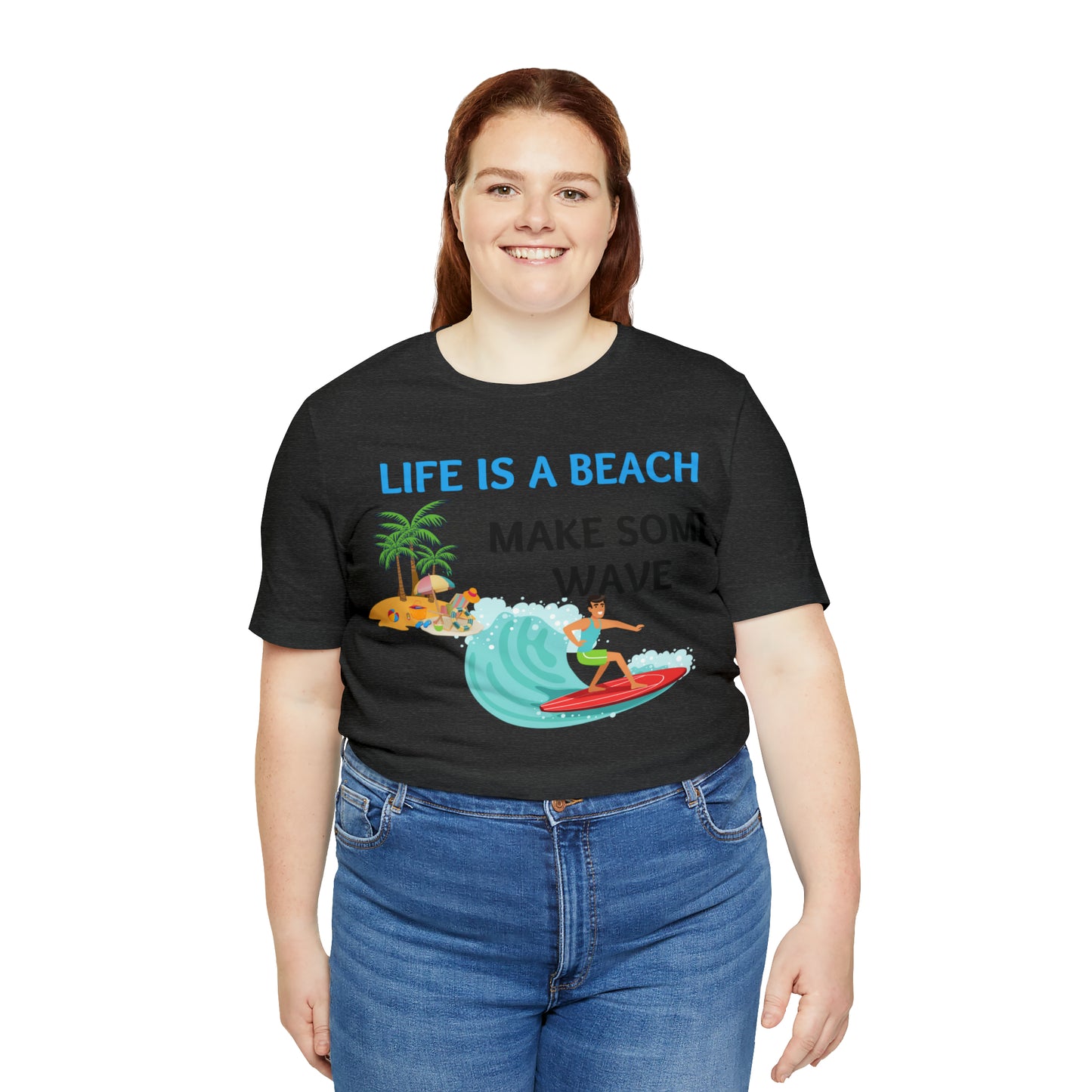 Life is a Beach shirt, Beach t-shirt, Summer shirt, Relaxing beachwear, Coastal fashion, Beach-inspired clothing, Beach adventure apparel