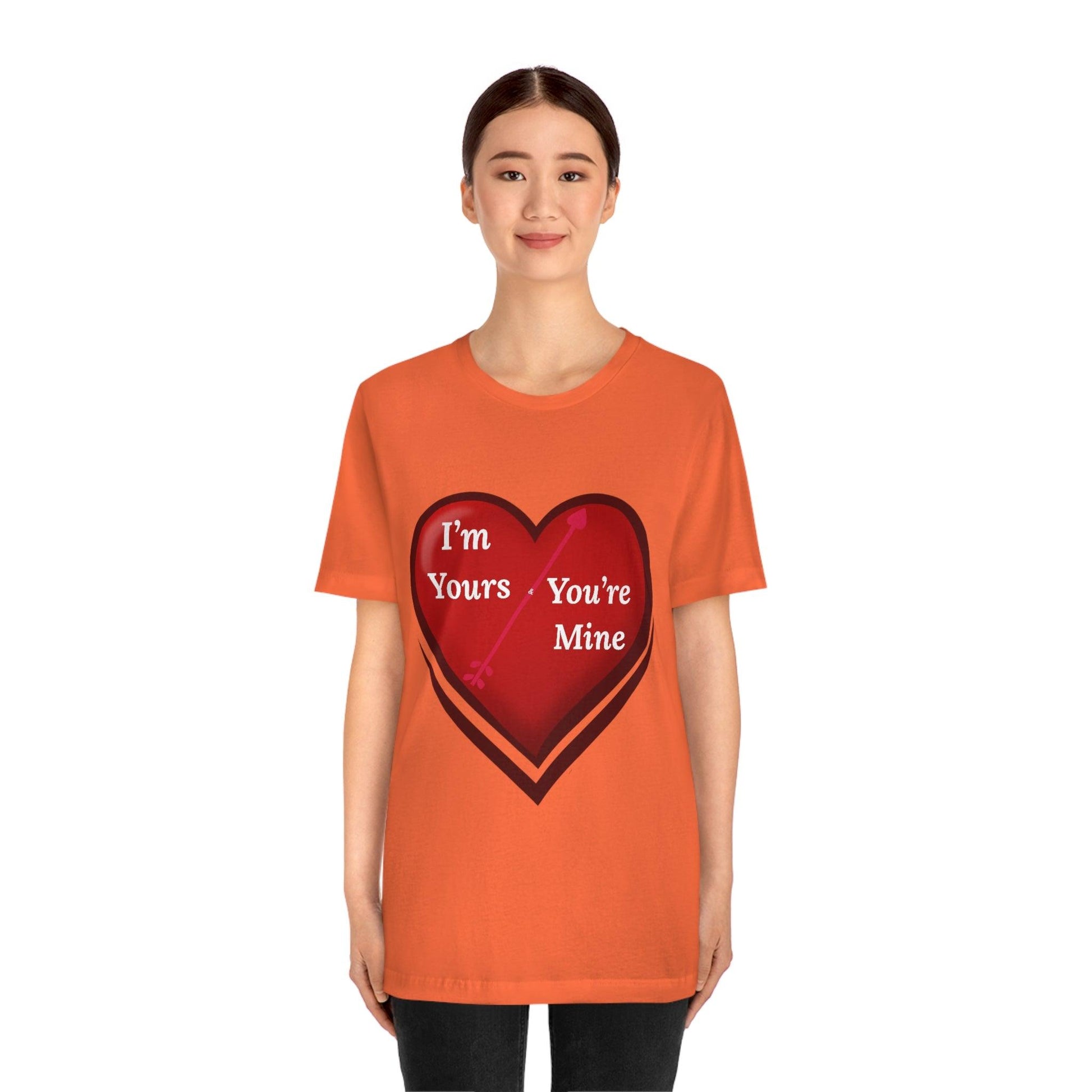 I'm Yours and You're Mine Heart Tee - Giftsmojo
