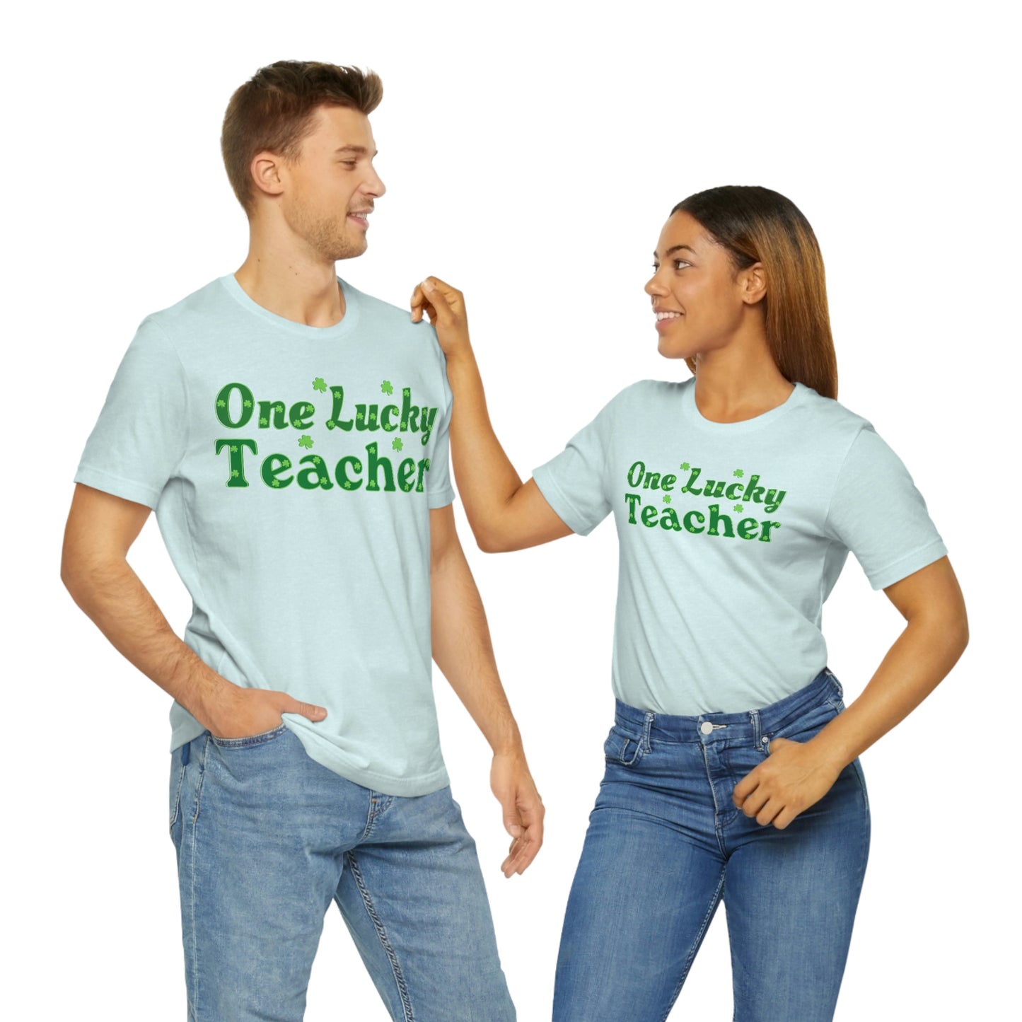 One Lucky Teacher Shirt feeling Lucky St Patrick's Day shirt - Funny St Paddy's day Funny Shirt