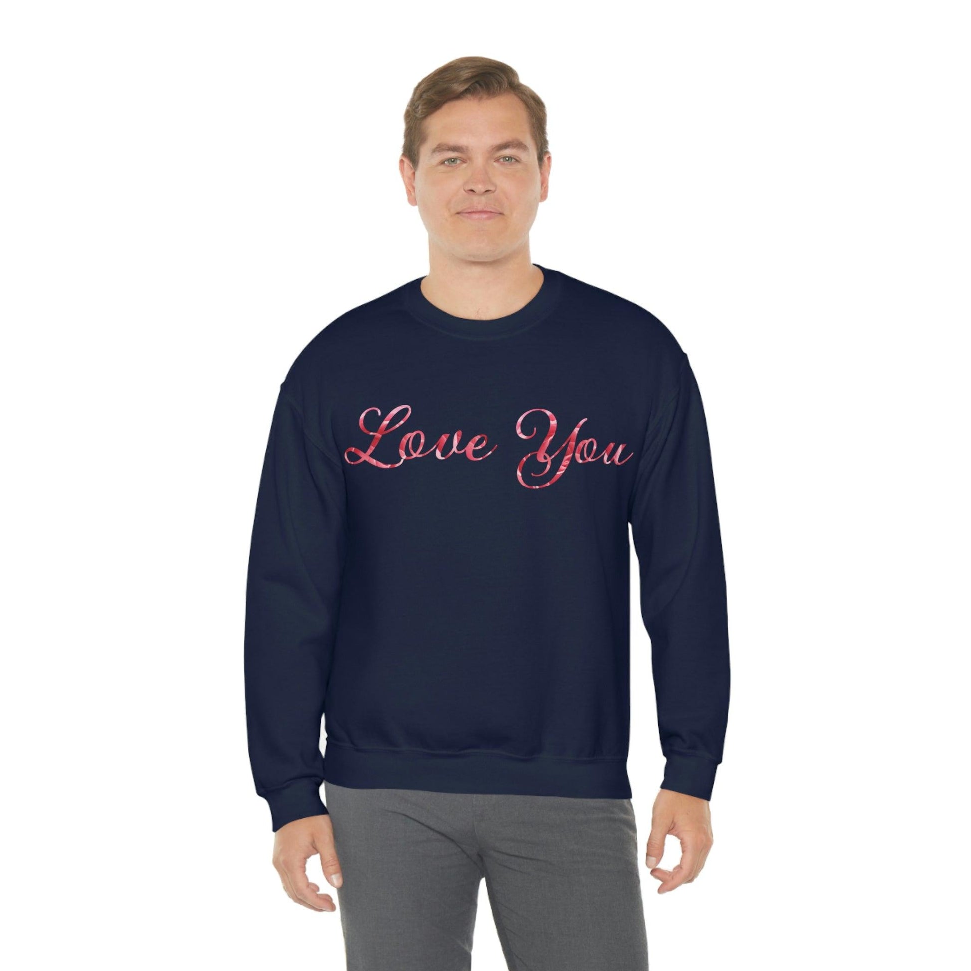 Love You Sweatshirt, love shirt, wedding gift, engagement gift, anniversary gift, couple shirt, matching shirt - Giftsmojo